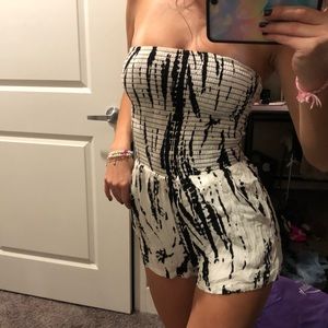 AQUA Bloomingdales brand tie dye romper